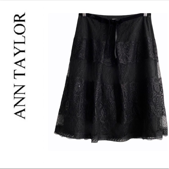 Stunning Ann Taylor Skirt, lace/sequin, Like new - Picture 7 of 15